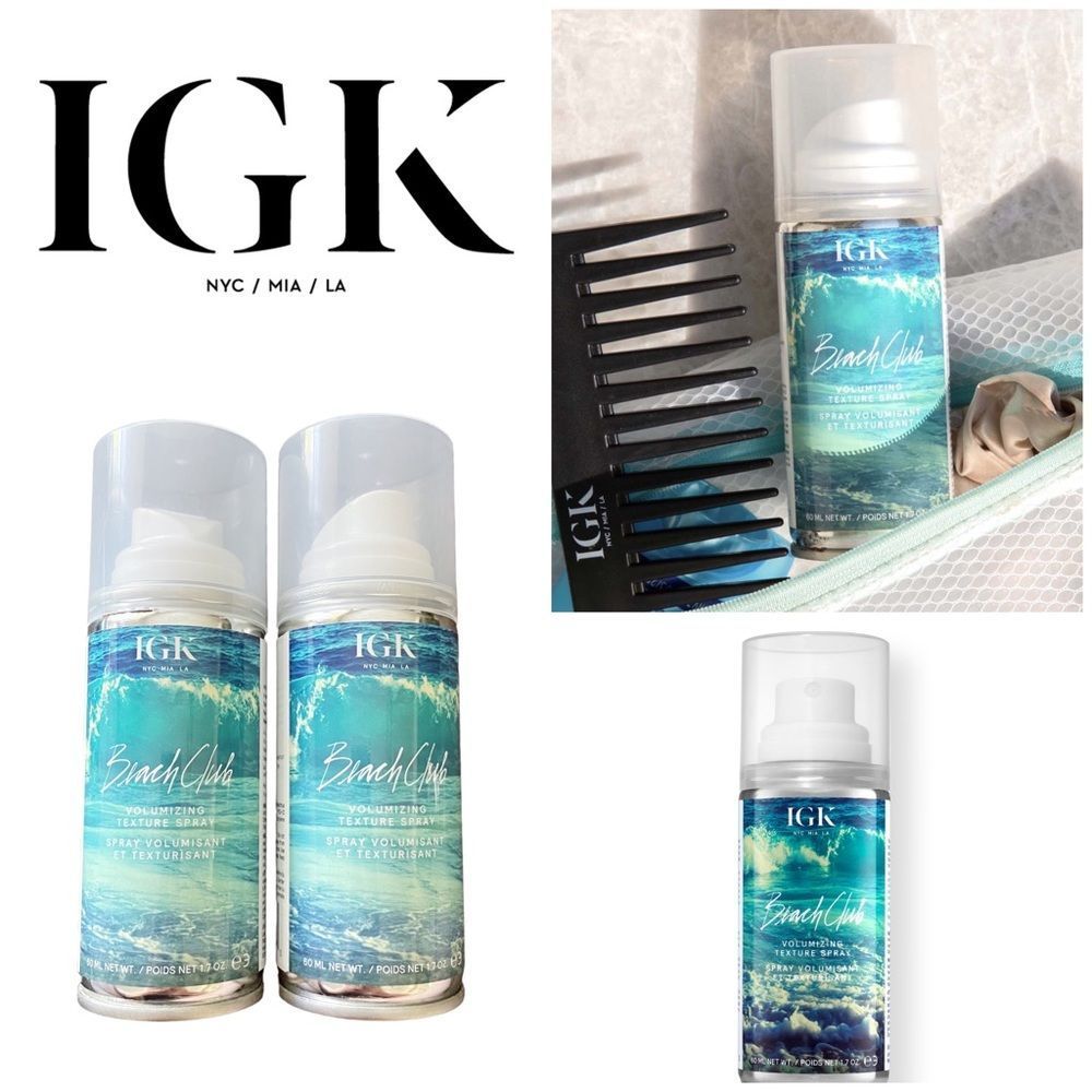 IGK HAIR Beach Club Volumizing Texture Spray: 2 Bottles/ 60mL